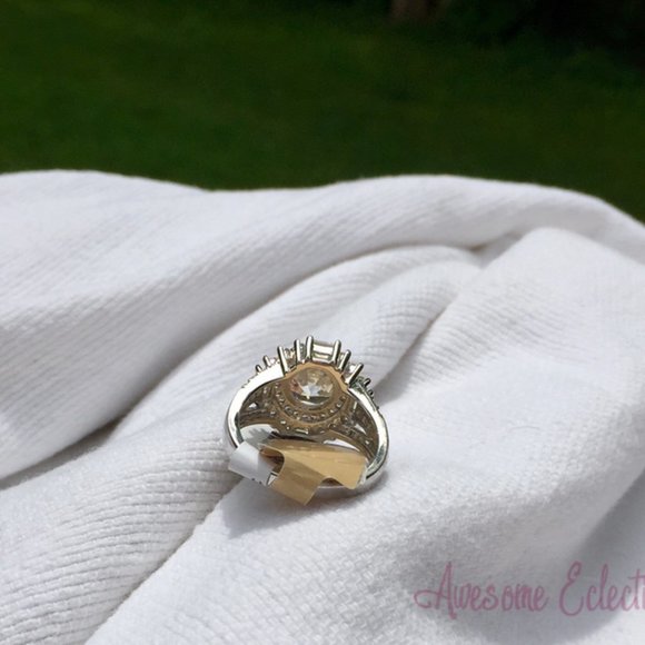 JTV Bella Luce CZ Cocktail Ring - NWT - Sz 7 - Fiery Stones! - Picture 13 of 14